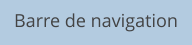 Barre de navigation